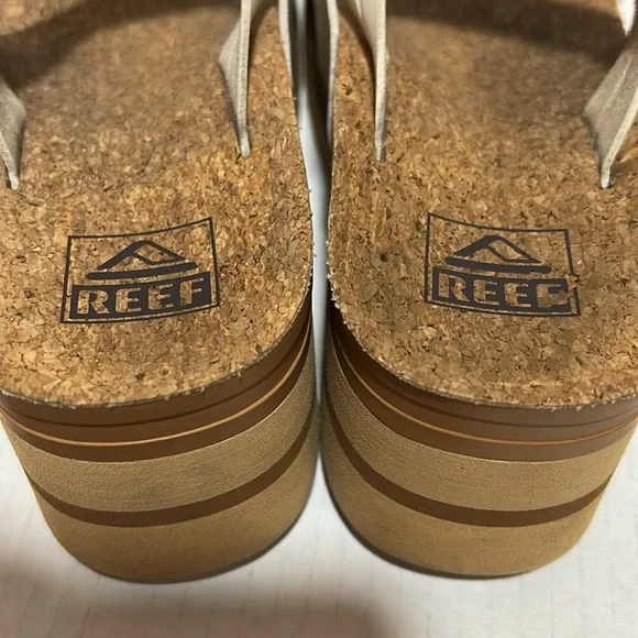 Reef Vista Higher Lennox Platform Sandal White - Size 7.5 - Picture 10 of 11